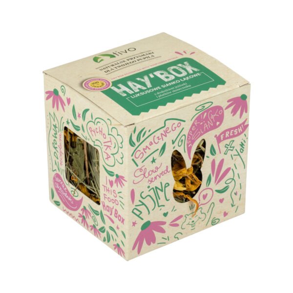 Tivo Hay’box žaislas su ežiuole ir saulėgrąžų žiedlapiais